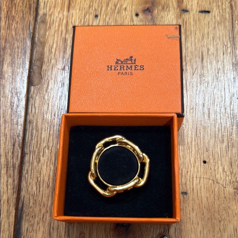 Hermès Gold Chain Ring